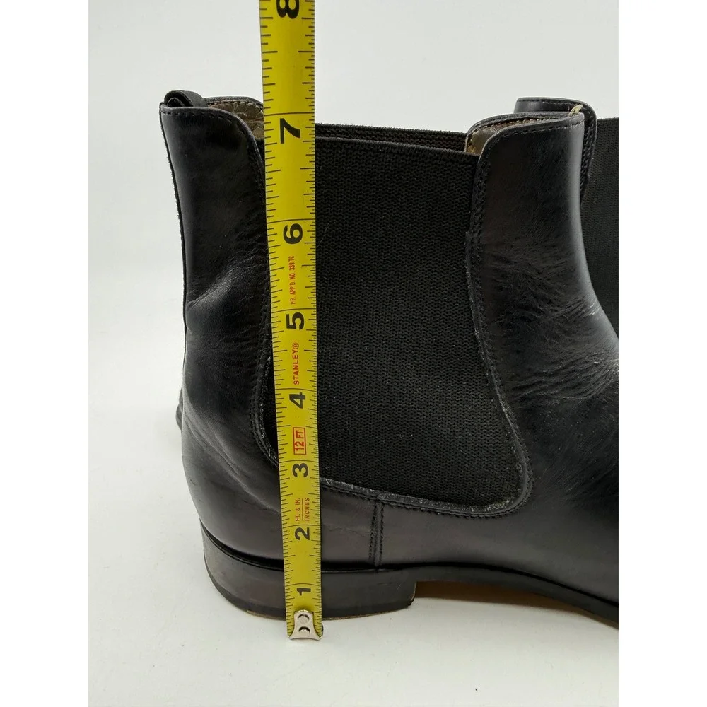 Ace Marks Mens Black Leather Chelsea‎ Boots Handcrafted in Italy Size 10 D